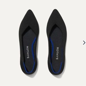 Rothy’s The Point black flats. Size 8.5.